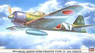 1:48 Mitsubishi A6M2b Zero Fighter Type 21 `All Green´