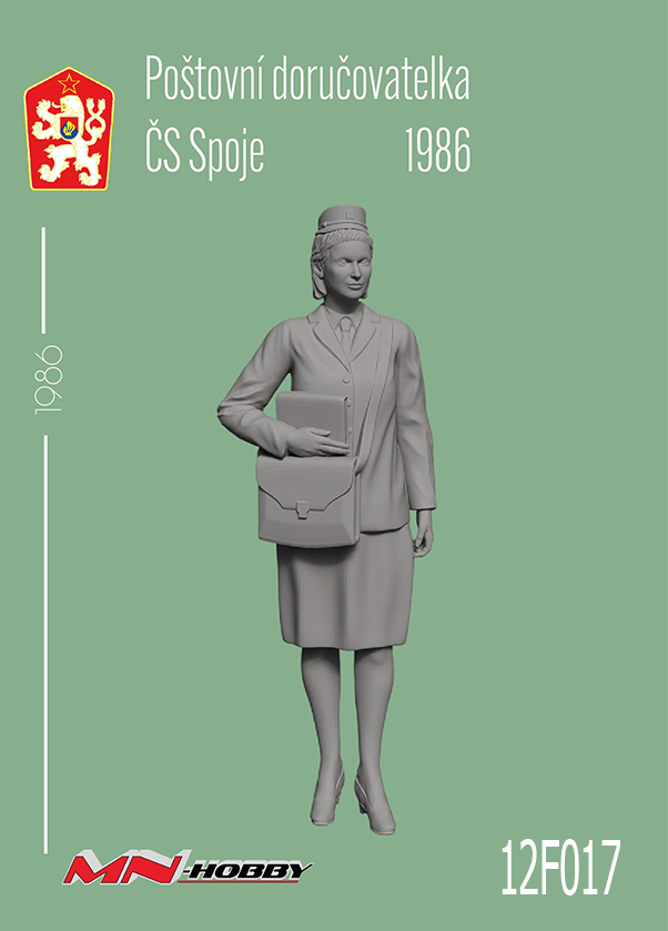 1:12 Poštovní doručovatelka ČS Spoje 1986