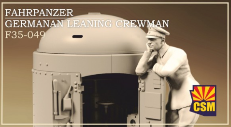 1:35 FAHRPANZER GERMAN LEANING CREWMAN