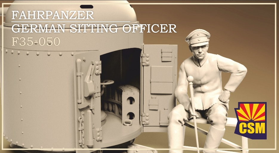 1:35 FAHRPANZER GERMAN SITTING OFFICER