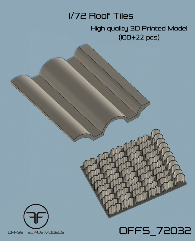1:72 Roof tiles