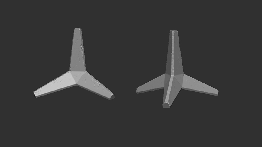 1:72 Protitankový ježek (betonový)