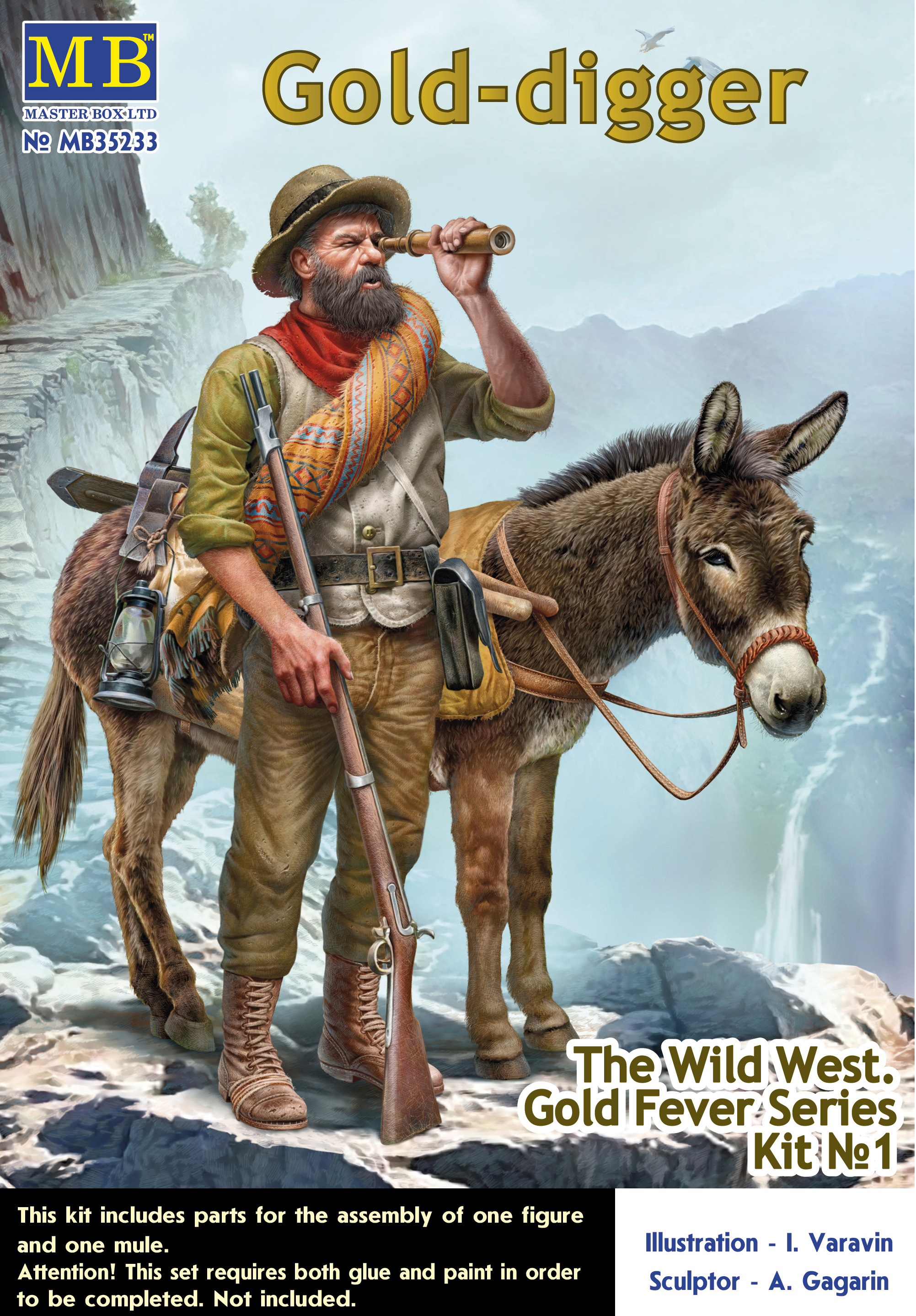 1:35 The Wild West. Gold Fever Series. Kit № 1. Gold-digger