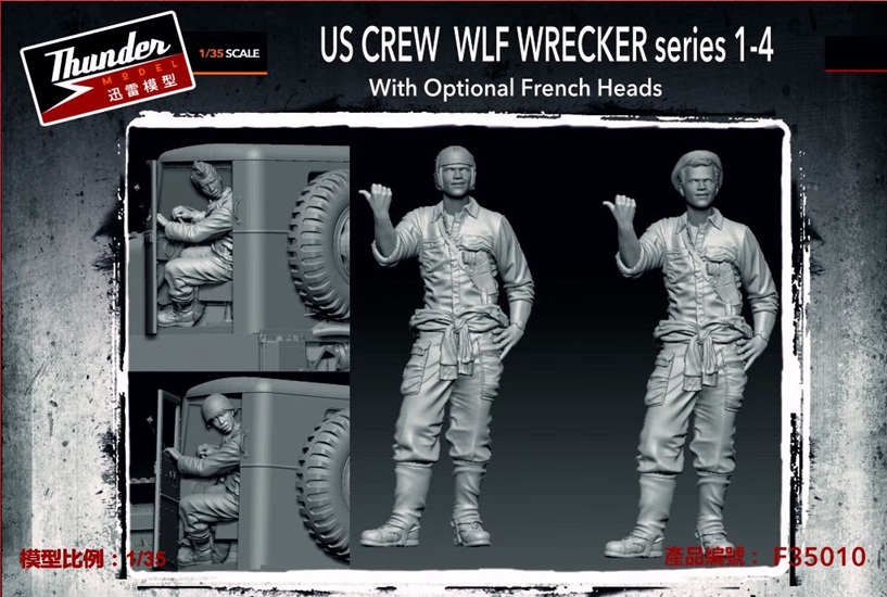 1:35 US Crew WLF Wrecker 1-4 with optional French heads