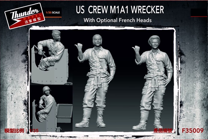 1:35 US Crew M1A1 Wrecker (with optional French heads)