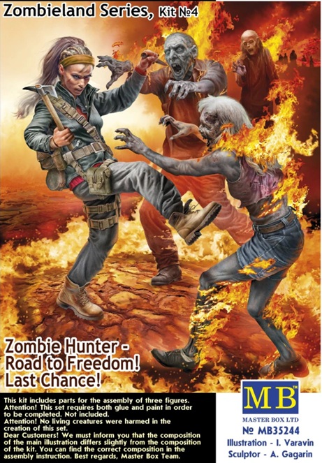 1:35 Zombie Hunter: Road to Freedom! Last Chance! Zombieland Series, Kit No. 4