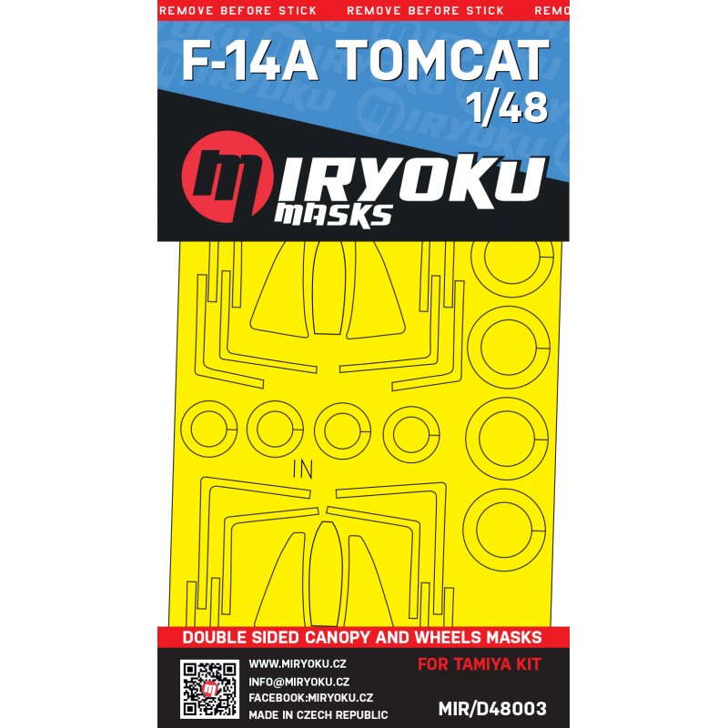 1:48 F-14A TOMCAT - DOUBLE SIDED MASKS