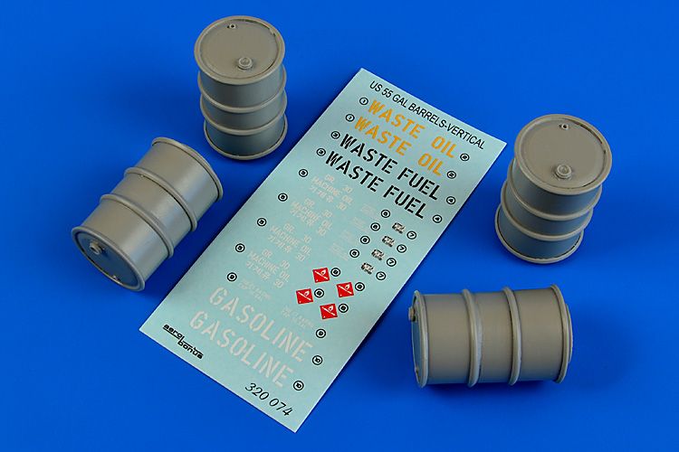 1:32 US 55 gallon barrels (vertical position)