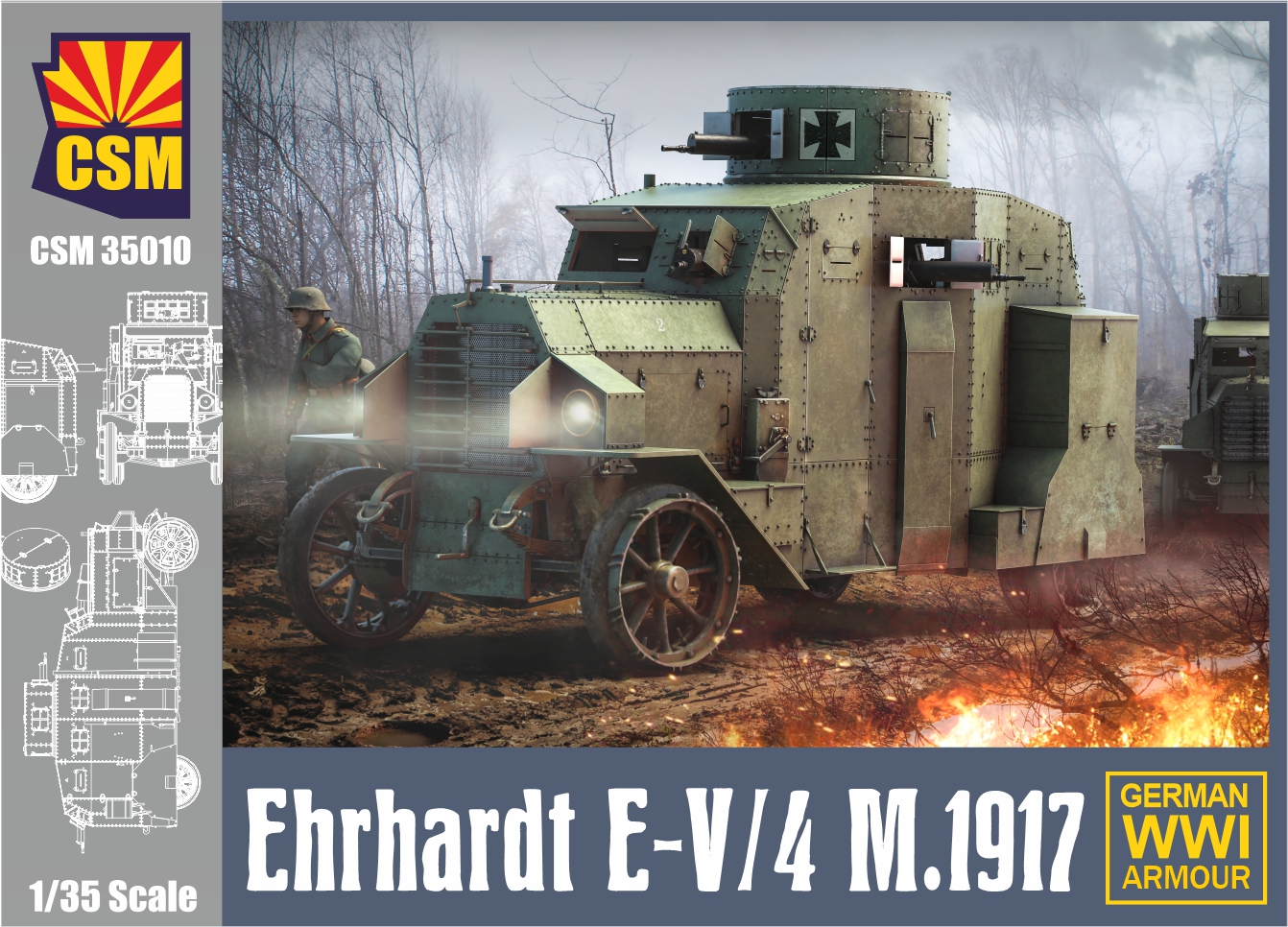 1:35 German Armoured Car Ehrhardt M.1917