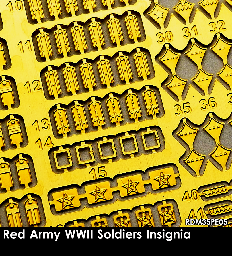 1:35 Red Army WWII Soldiers Insignia