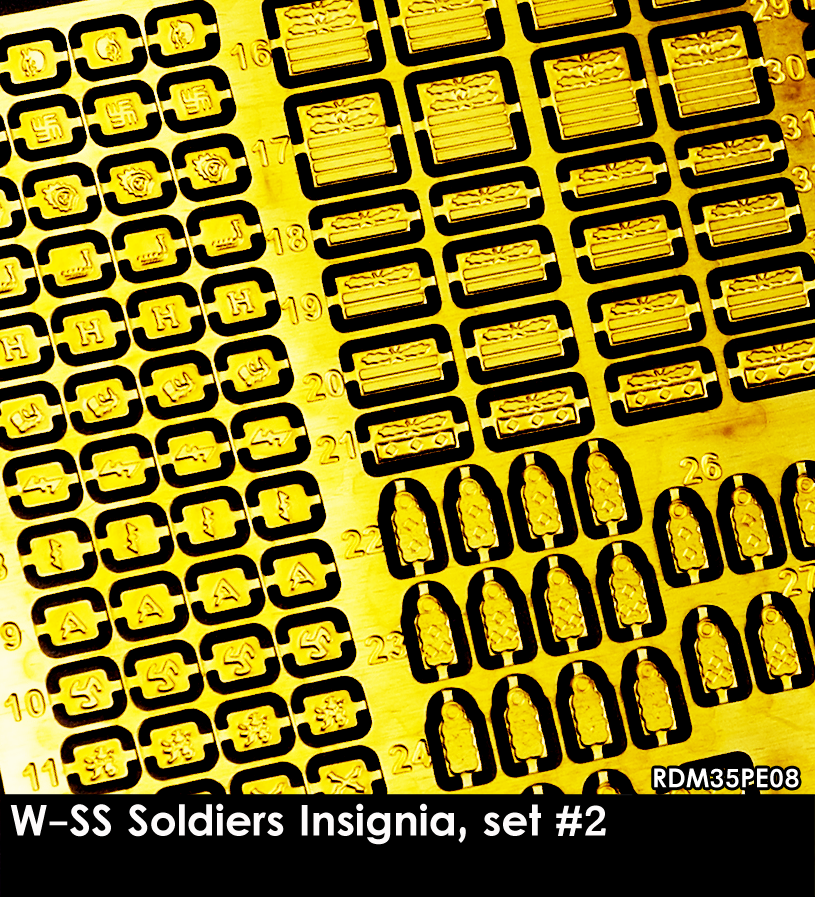 1:35 W-SS Soldiers Insignia, set #2