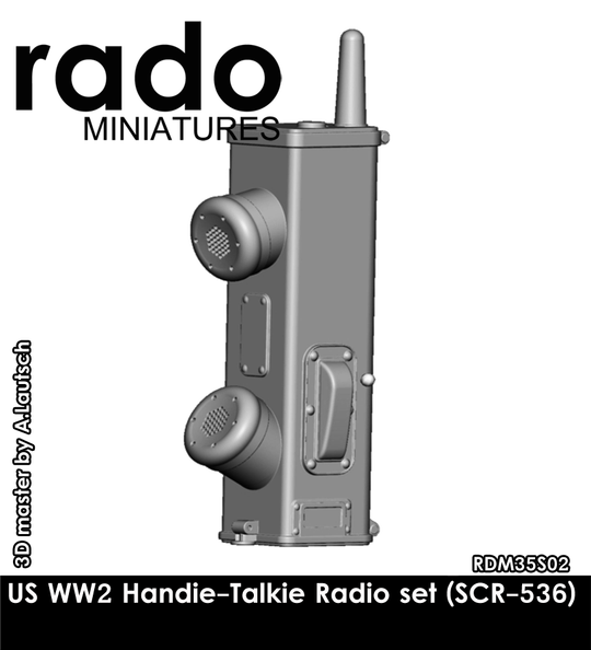 1:35 US WW2 Handie-Talkie Radio set (SCR-536) 6 pcs. included.