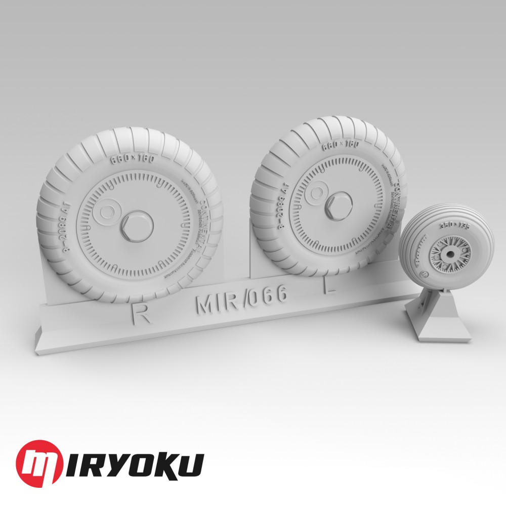 1:48 BF109 E/F/G2 WHEELS - LATE VERSION, STAMPED DISC 660X160