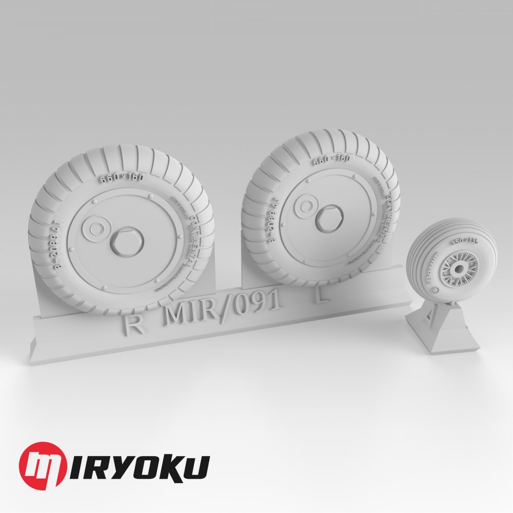 1:35 BF109 G WHEELS - SCREWED DISC, 660X160