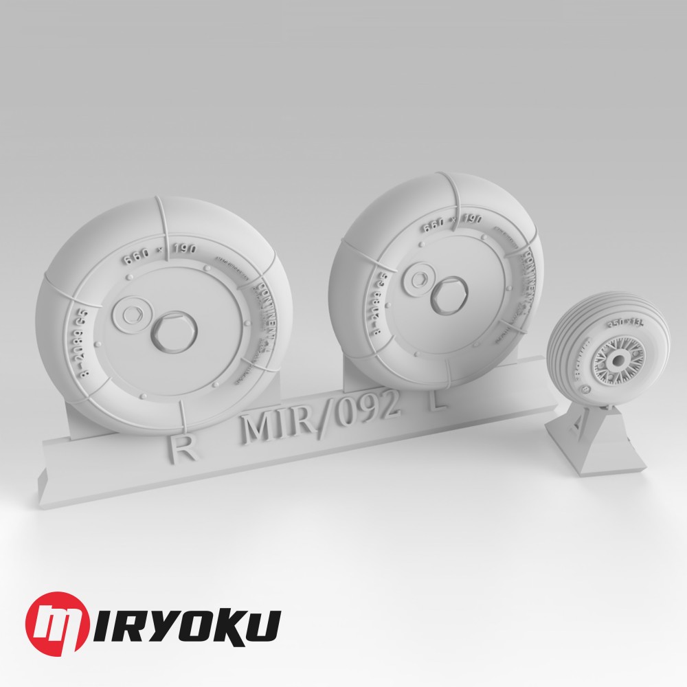 1:35 BF109 G WHEELS - SCREWED DISC, 660X190