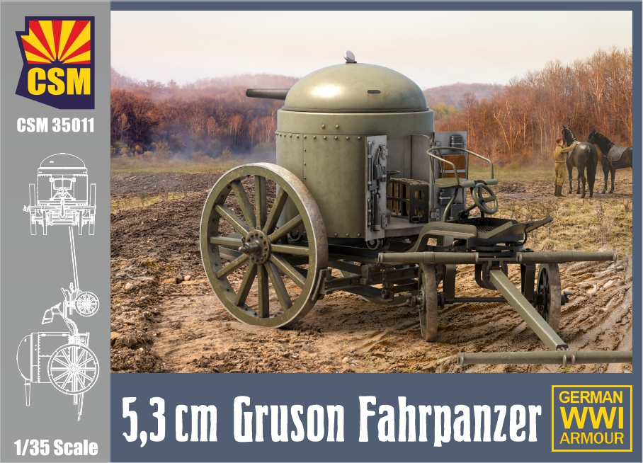 1:35 5,3cm Gruson Fahrpanzer