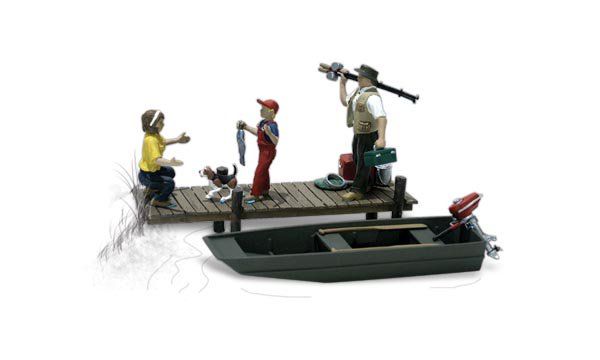 Family Fishing - HO Scale