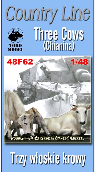 1:48 Country Line - Three Cows (Chianina)