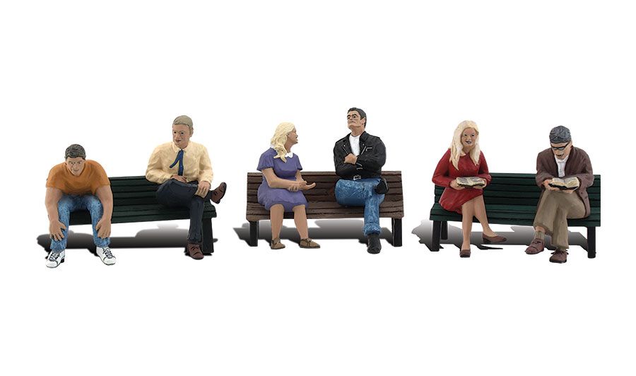 People on Benches - HO Scale