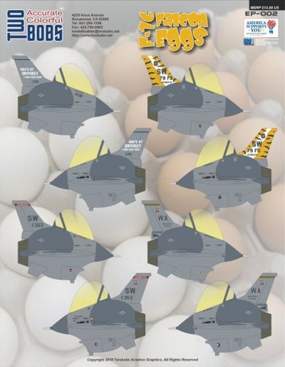 General-Dynamics F-16 Fighting Falcon grey paint schemes (Hasegawa Egg)