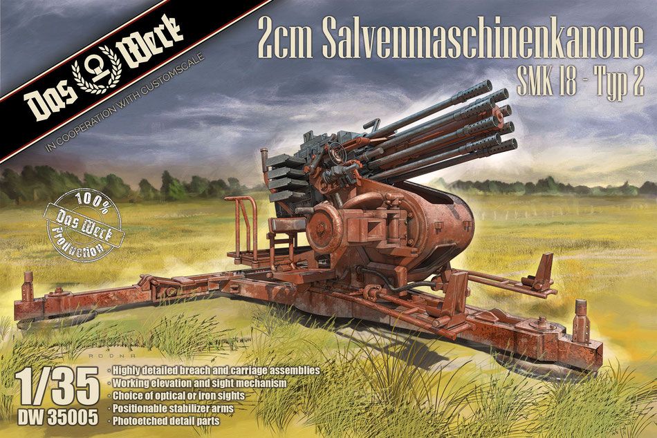 1:35 2cm Salvenmaschinenkanone SMK 18 - Typ 2