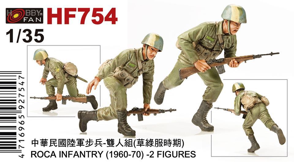 1:35 ROCA INFANTRY(1960-70) 2 FIGURES