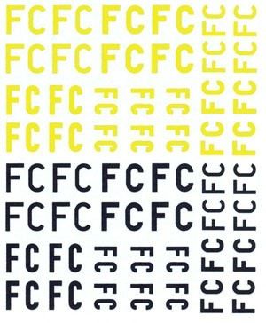 1:48 Forsokscentralen FC Letters (Yellow & Black)
