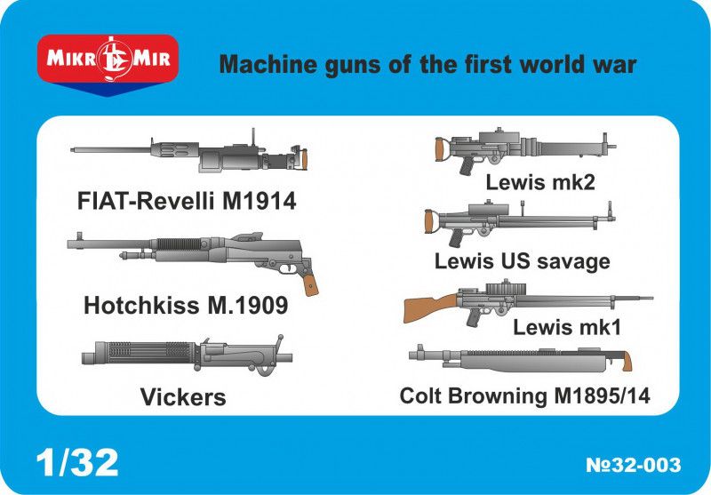 132 Machine guns of the first world war MN modelář