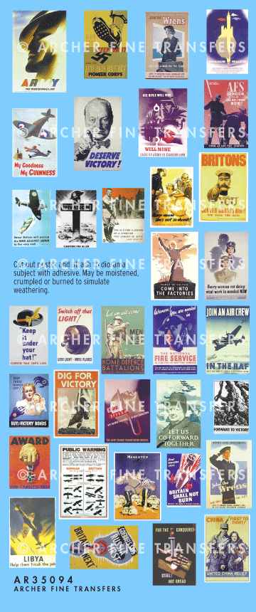 1:35 British WWII propaganda posters