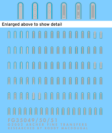 1:35 Late War Heer Shoulder Boards for Medical Troops