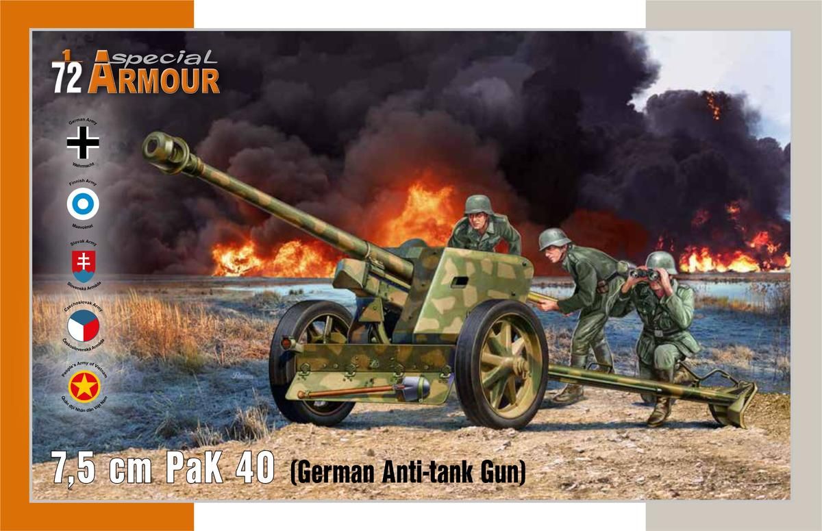 1:72 7,5 cm PaK 40 ‘German Anti-tank Gun’