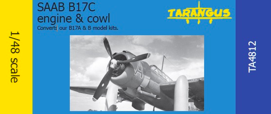 1:48 Saab B 17C engine and cowl