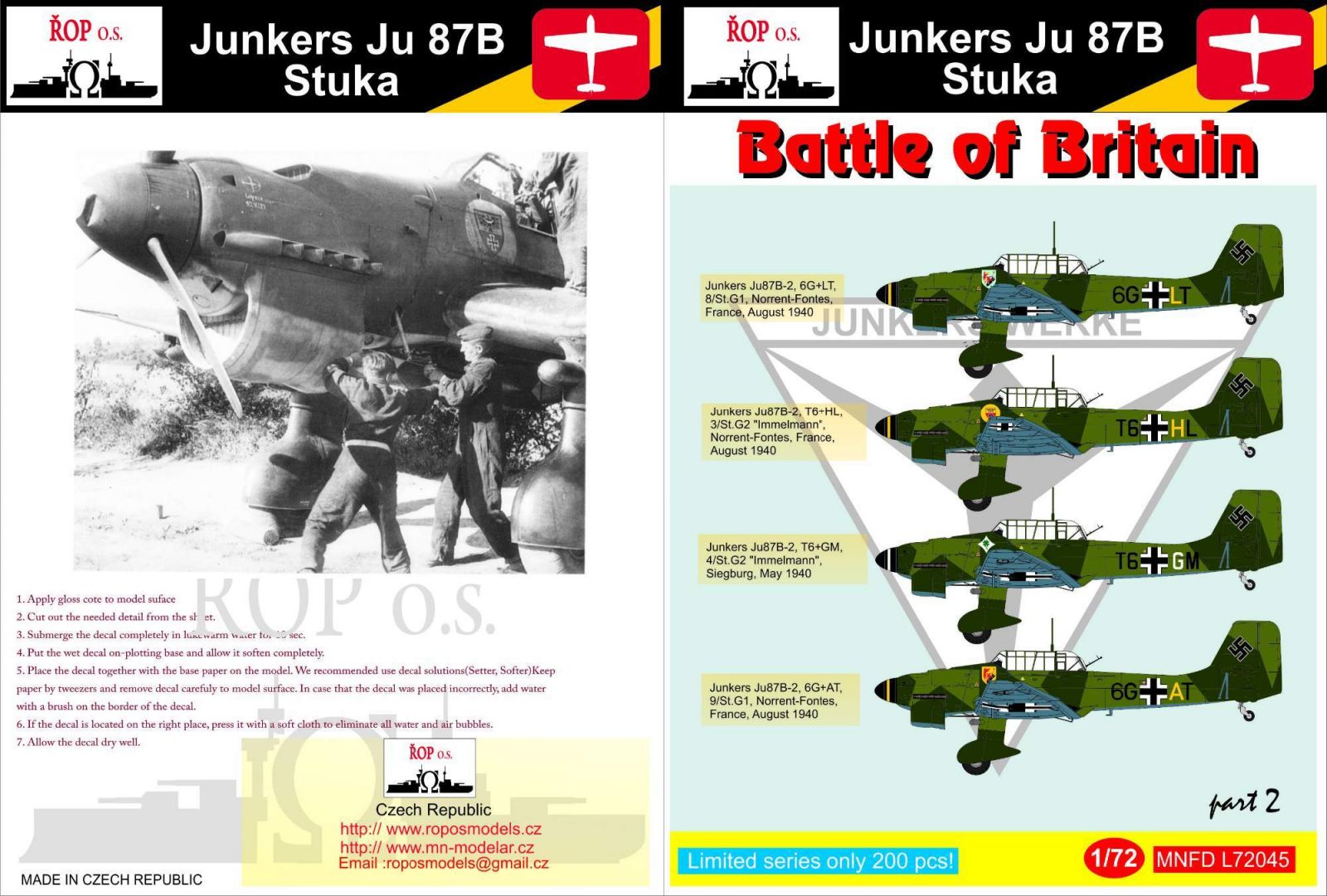 1:72 Junkers Ju 87B Stuka - Battle of Britain