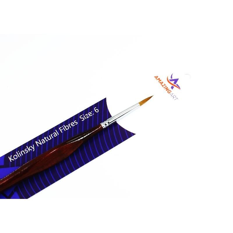 Professional Round Brush Kolinsky (6) MN modelář