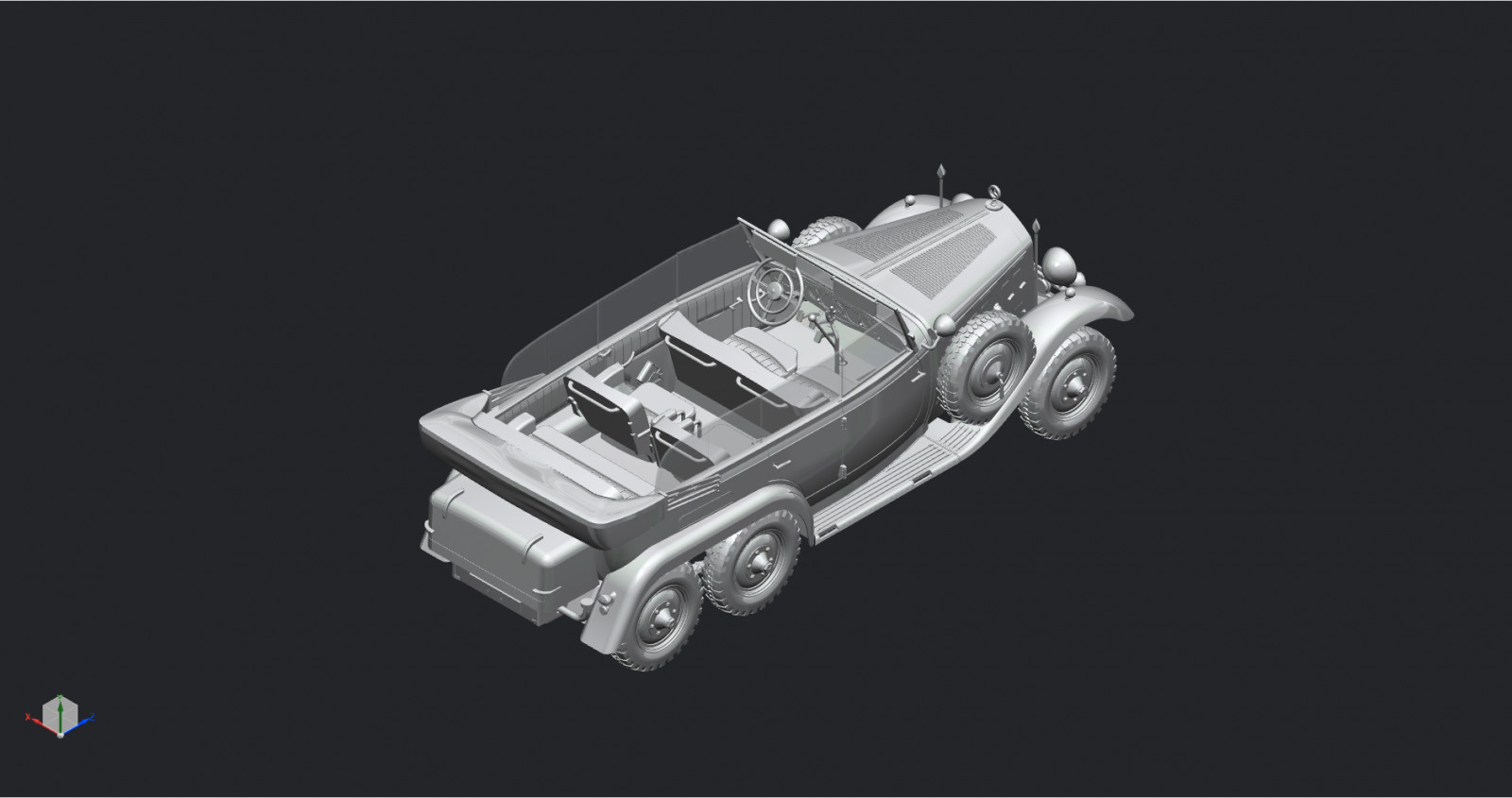 ICM; DAIMLER BENZ G4 GERMAN PERSONNEL CAR 1935 PRODUCTION; 1